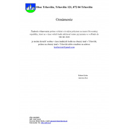 Planovana odstavka elektrickej energie